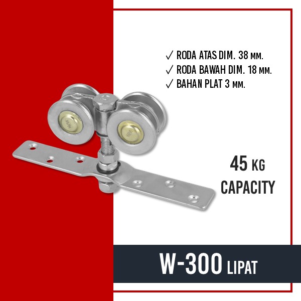 KOMPONEN PINTU LIPAT - W-300 LIPAT