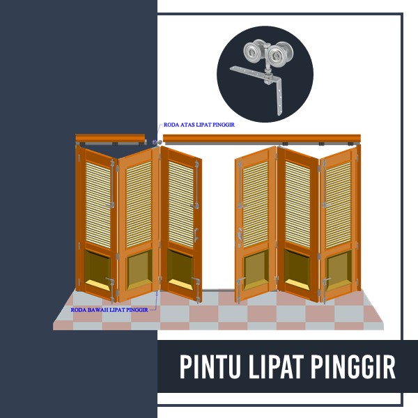 Pemasangan - Pintu Lipat Pinggir